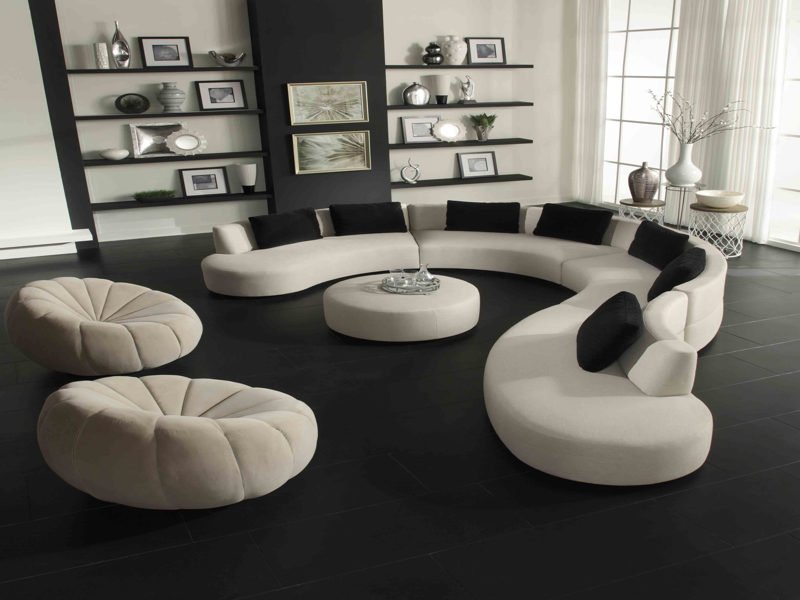 curved L Shaped sofa designs